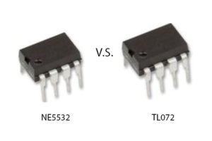 NE5532 a TL072: Co odlišuje tyto op-amps?