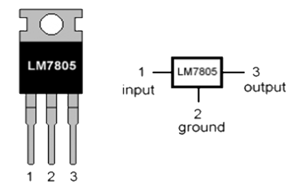 Fig.1 LM7805 Voltage Regulator