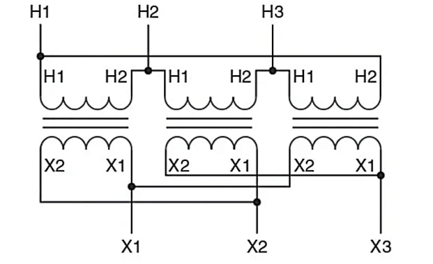  Symbol for Delta/Wye Transformer