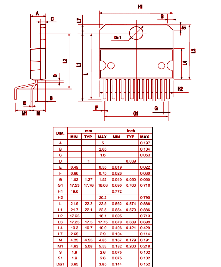 MECHANICAL DATA 